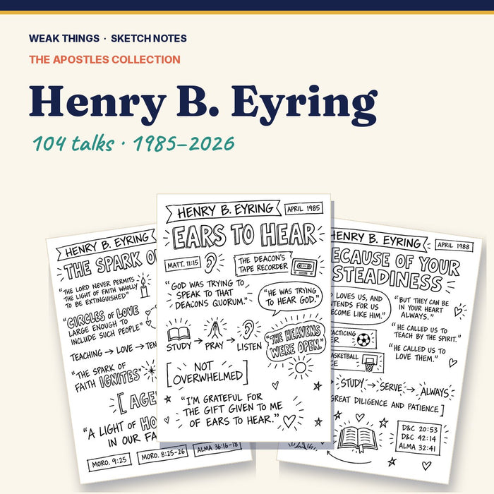 Henry B. Eyring: Every Conference Talk in Sketch Notes