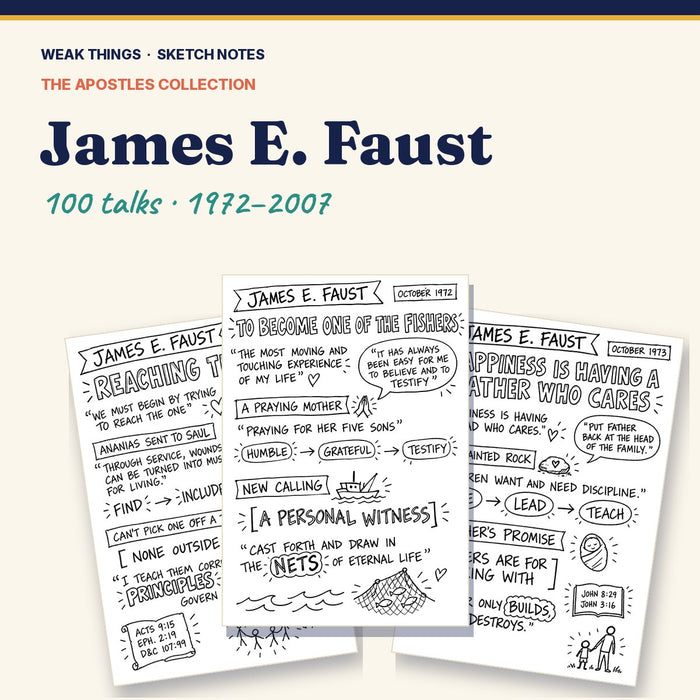 James E. Faust: Every Conference Talk in Sketch Notes