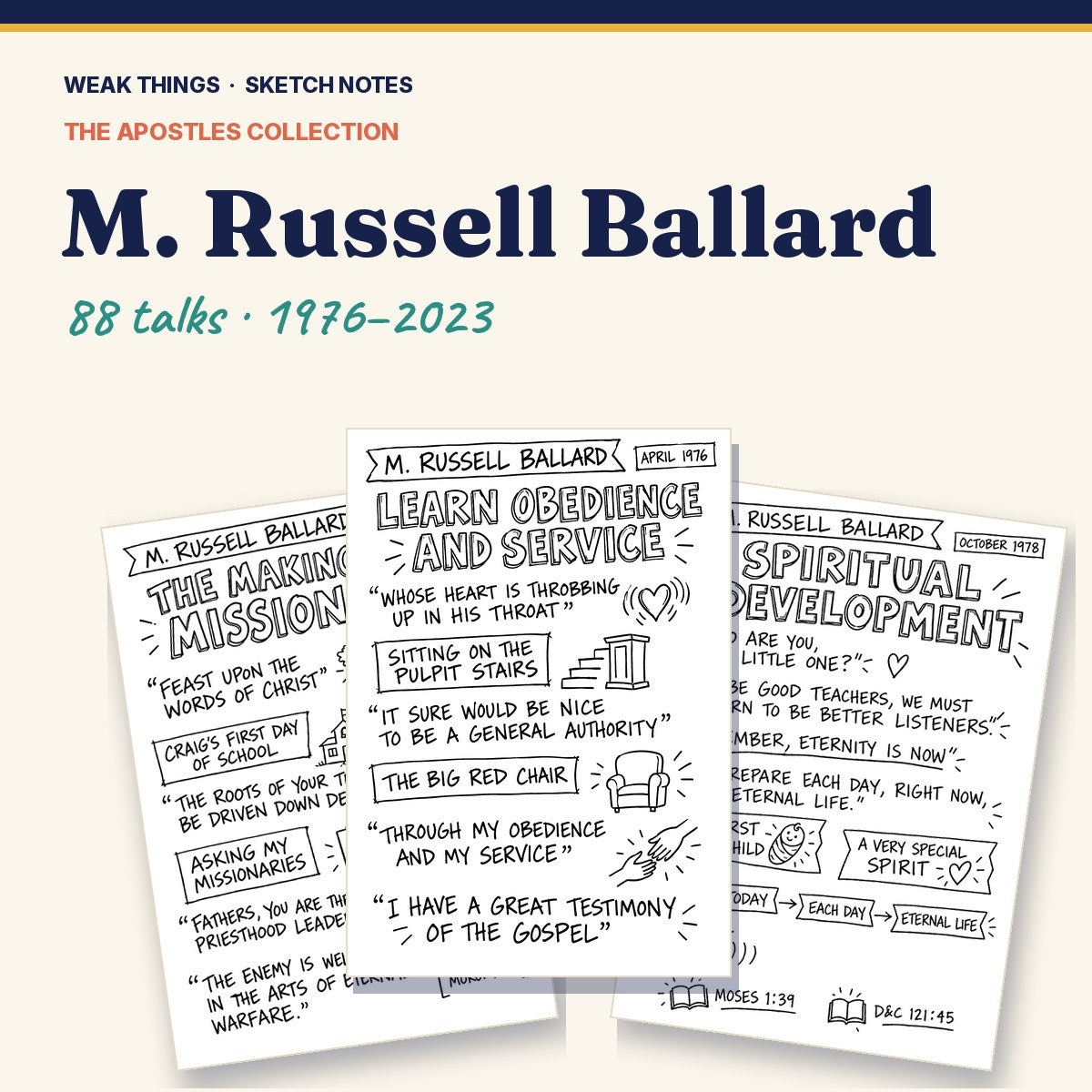 M. Russell Ballard: Every Conference Talk in Sketch Notes cover