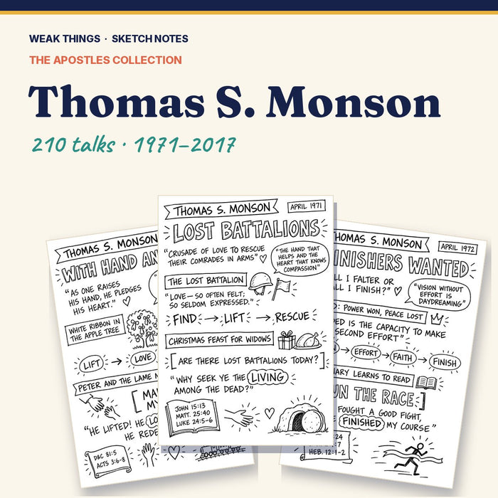Thomas S. Monson: Every Conference Talk in Sketch Notes