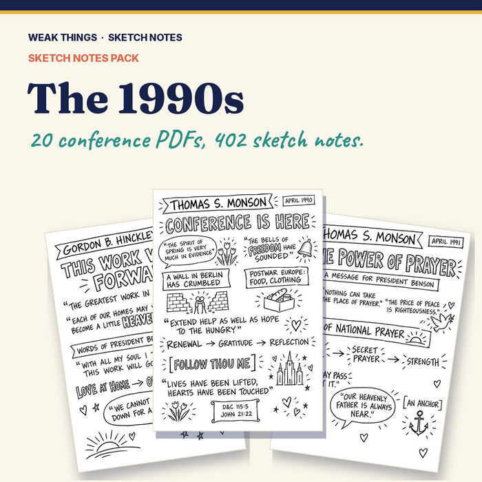 The 1990s: Every Conference in Sketch Notes (1990–1999)