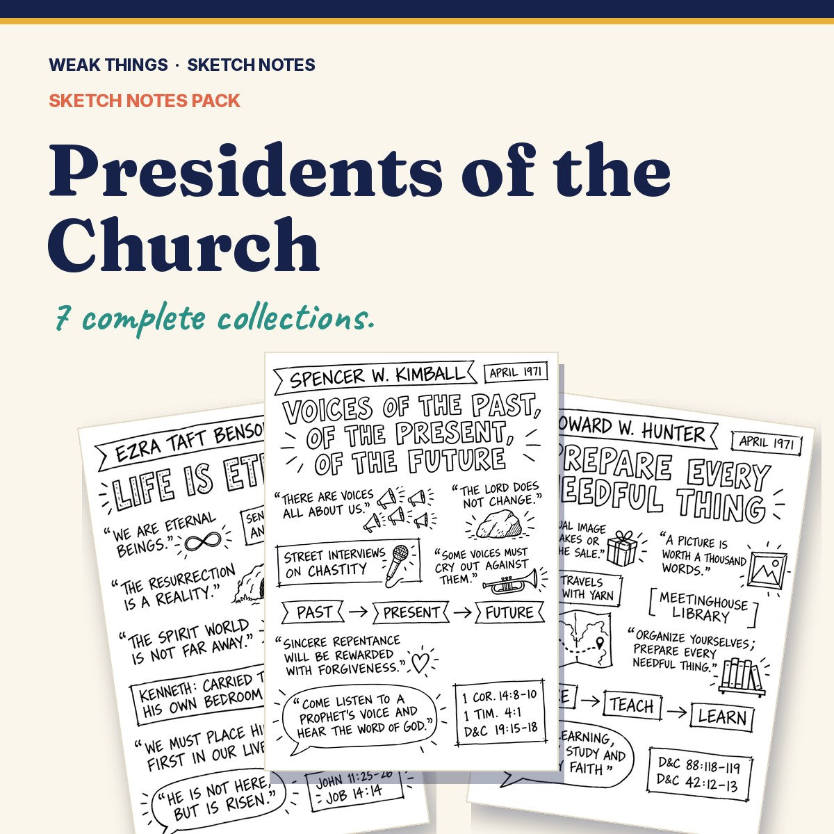 Presidents of the Church: Sketch Notes Collections cover