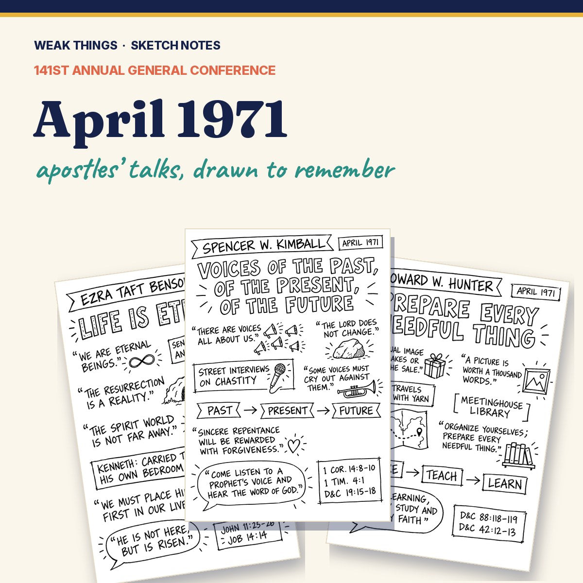 April 1971 General Conference Sketch Notes cover
