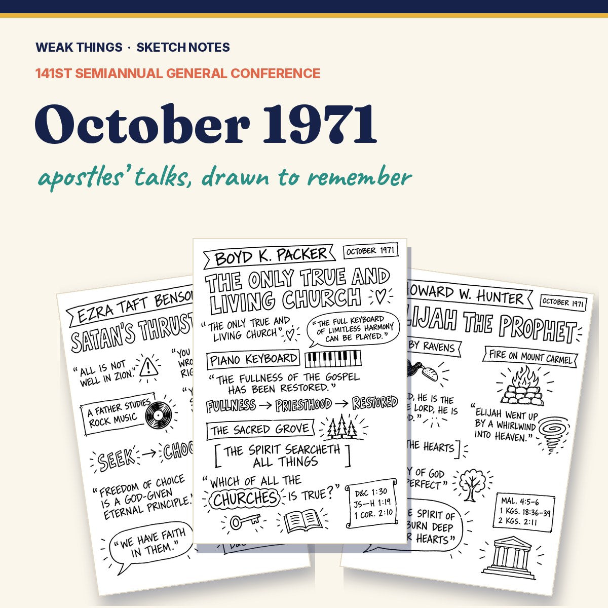 October 1971 General Conference Sketch Notes cover