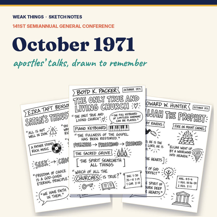 October 1971 General Conference Sketch Notes