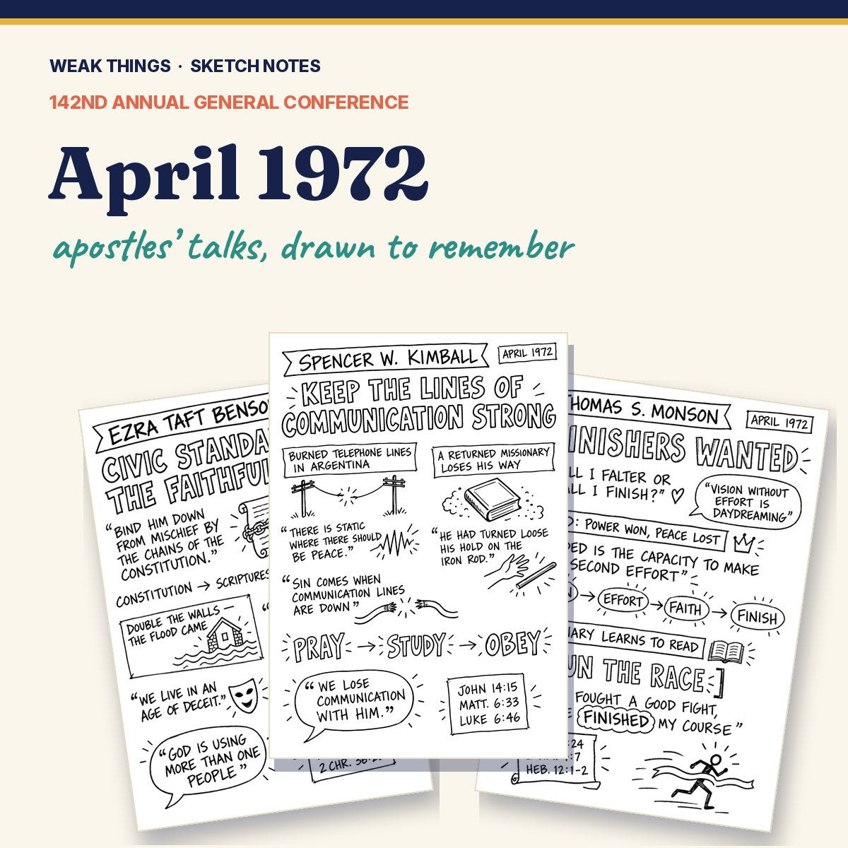 April 1972 General Conference Sketch Notes cover