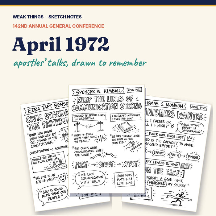 April 1972 General Conference Sketch Notes