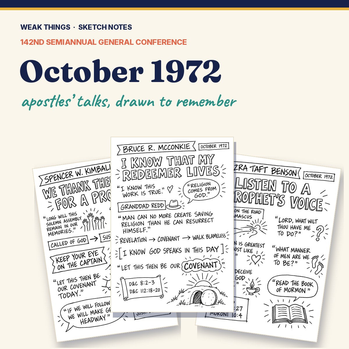 October 1972 General Conference Sketch Notes cover