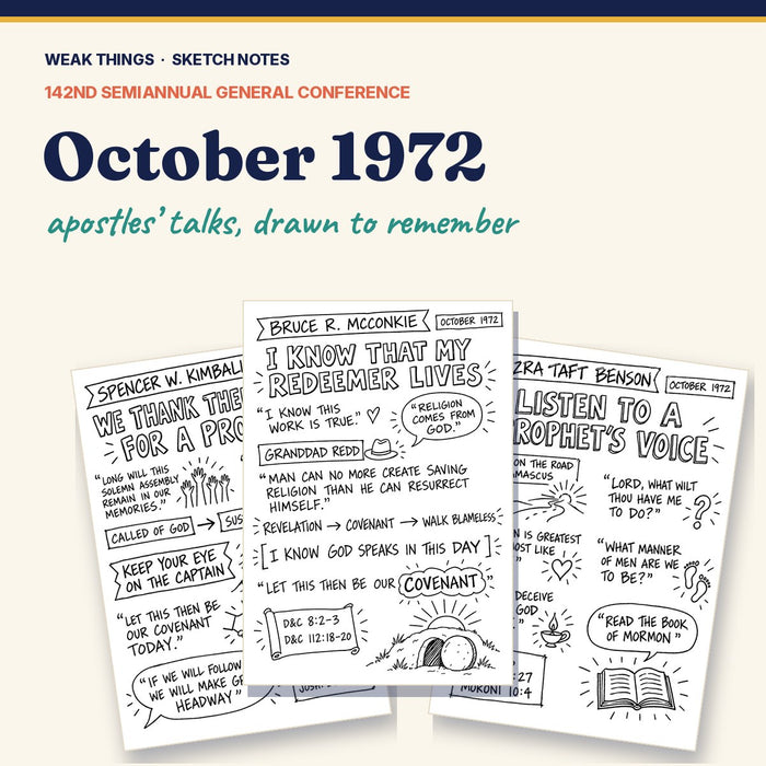 October 1972 General Conference Sketch Notes