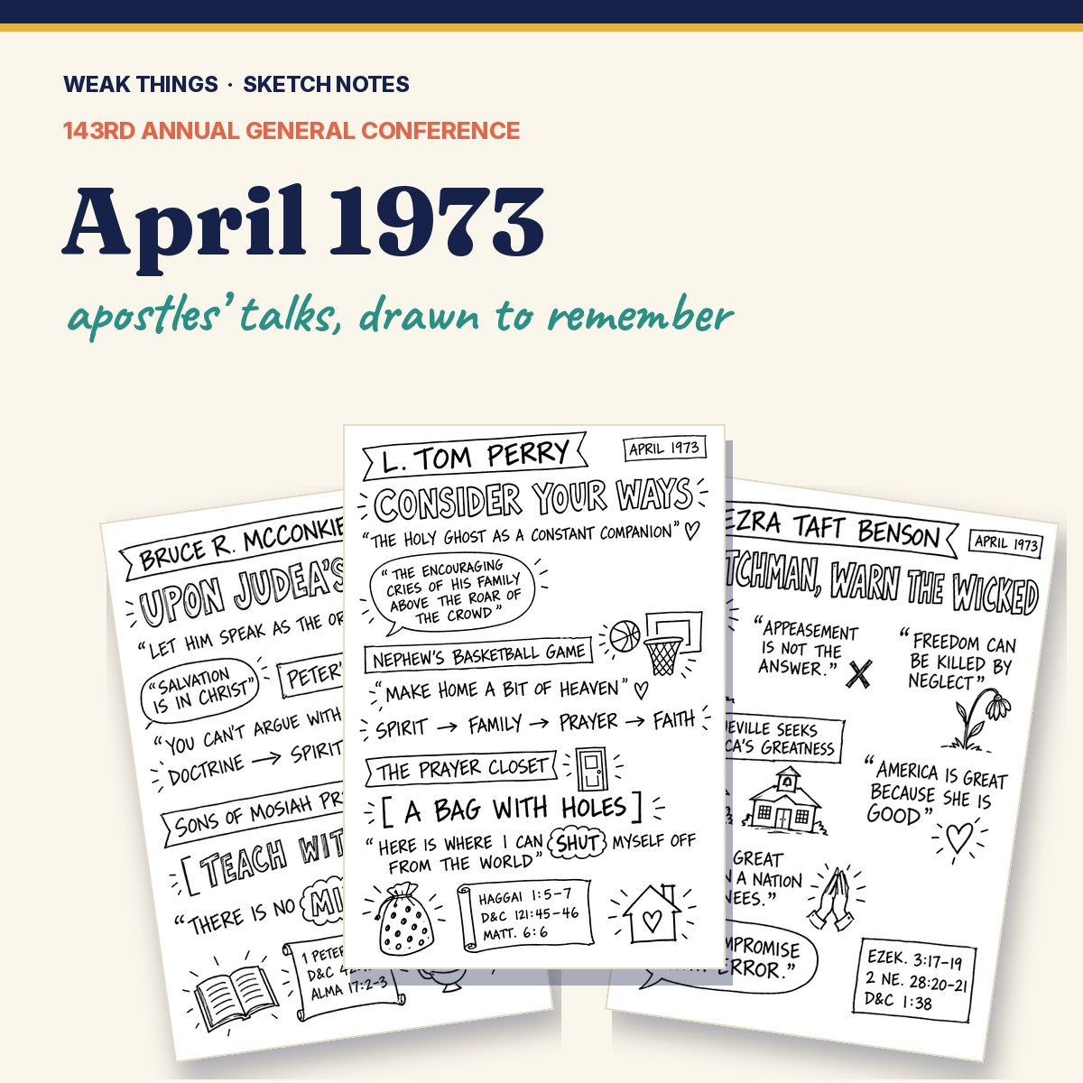 April 1973 General Conference Sketch Notes cover