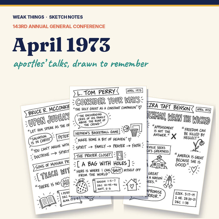 April 1973 General Conference Sketch Notes