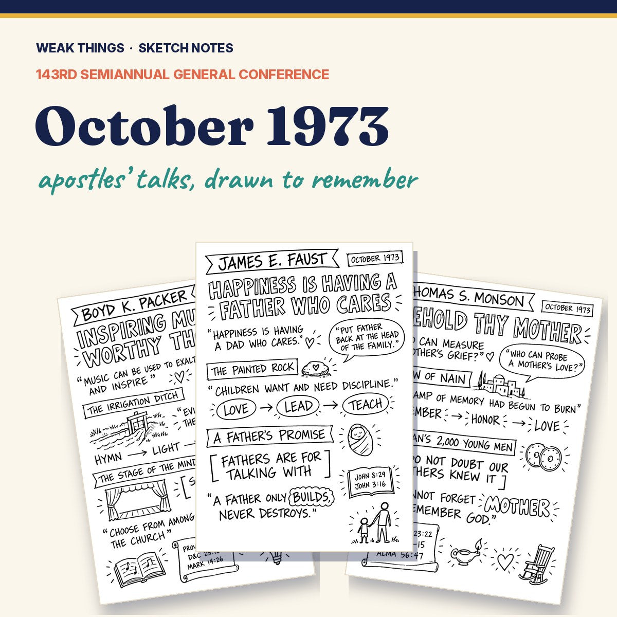 October 1973 General Conference Sketch Notes cover