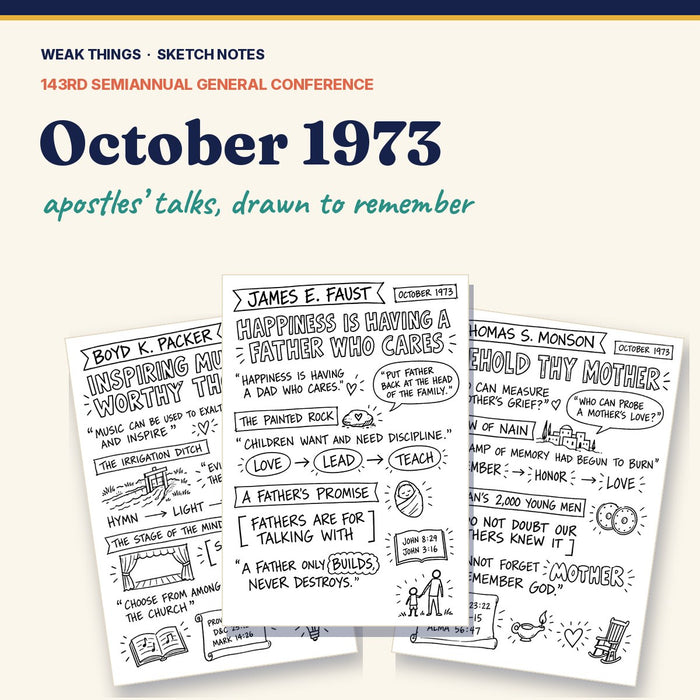 October 1973 General Conference Sketch Notes
