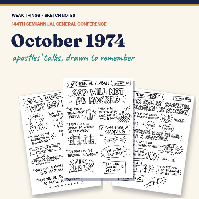 October 1974 General Conference Sketch Notes