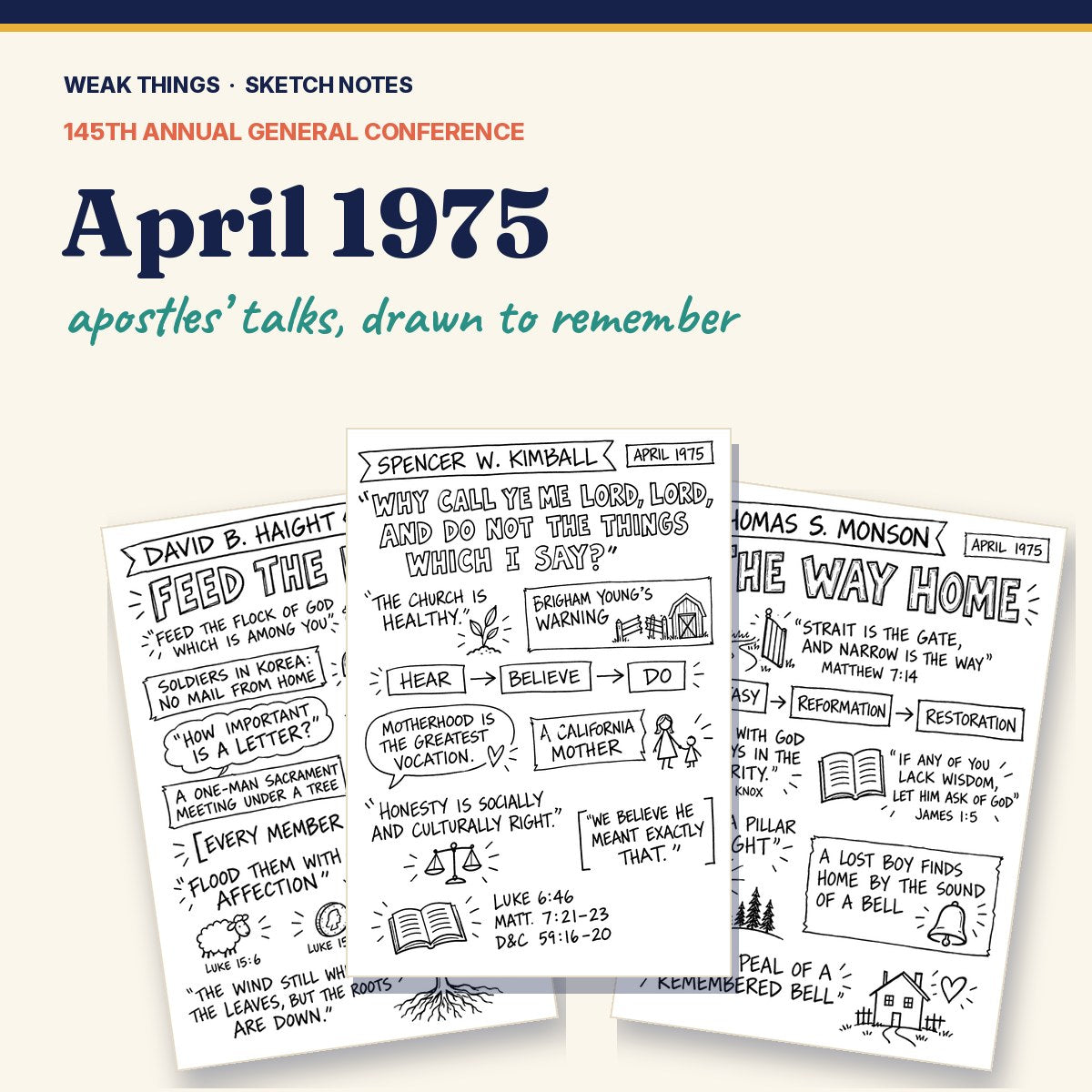 April 1975 General Conference Sketch Notes cover