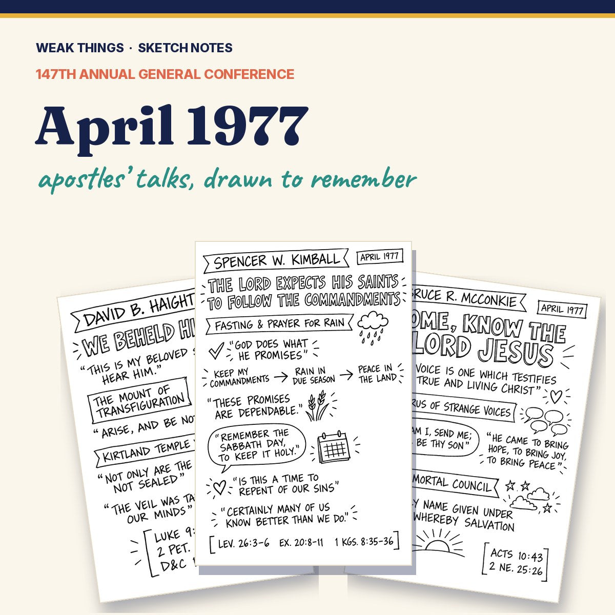 April 1977 General Conference Sketch Notes cover