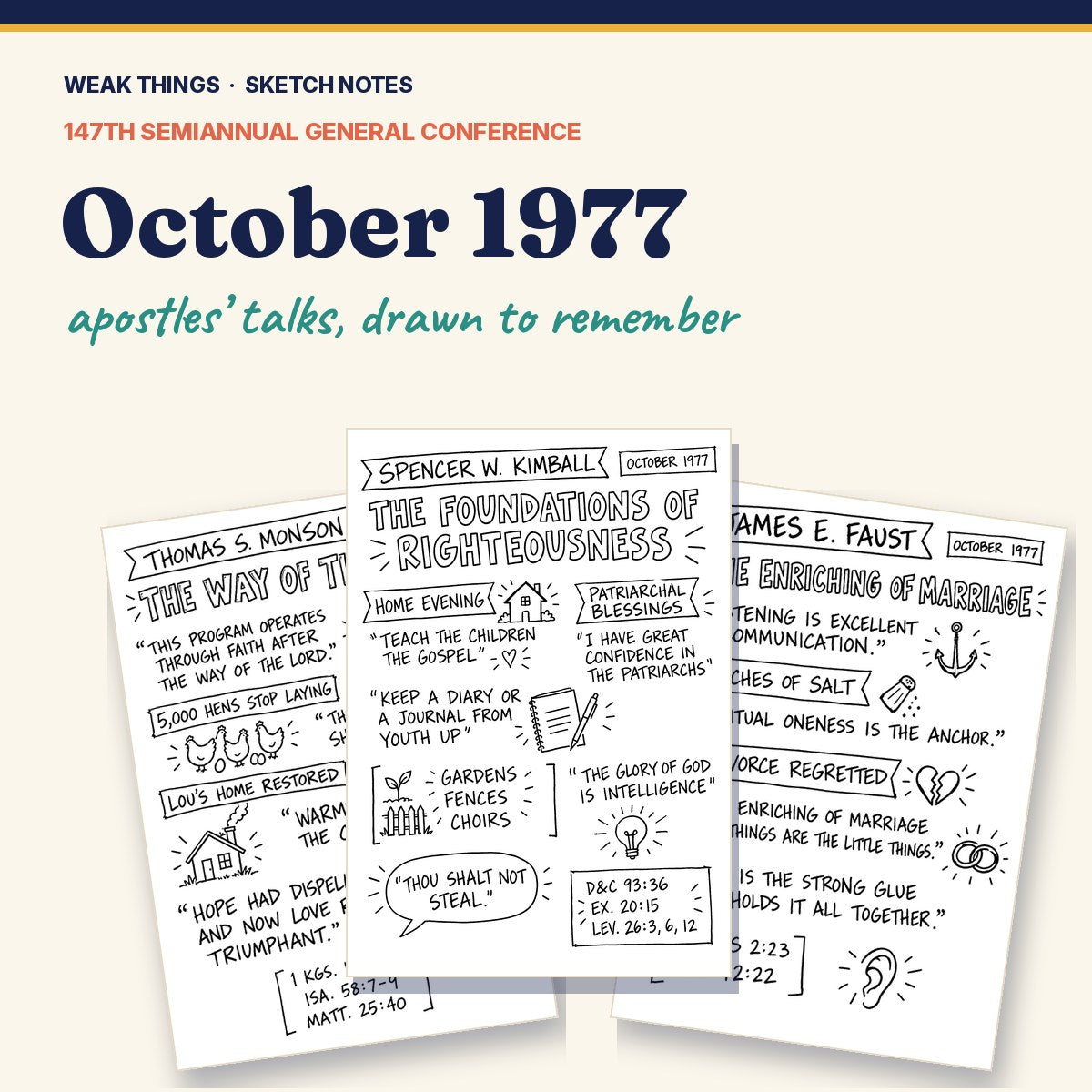 October 1977 General Conference Sketch Notes cover