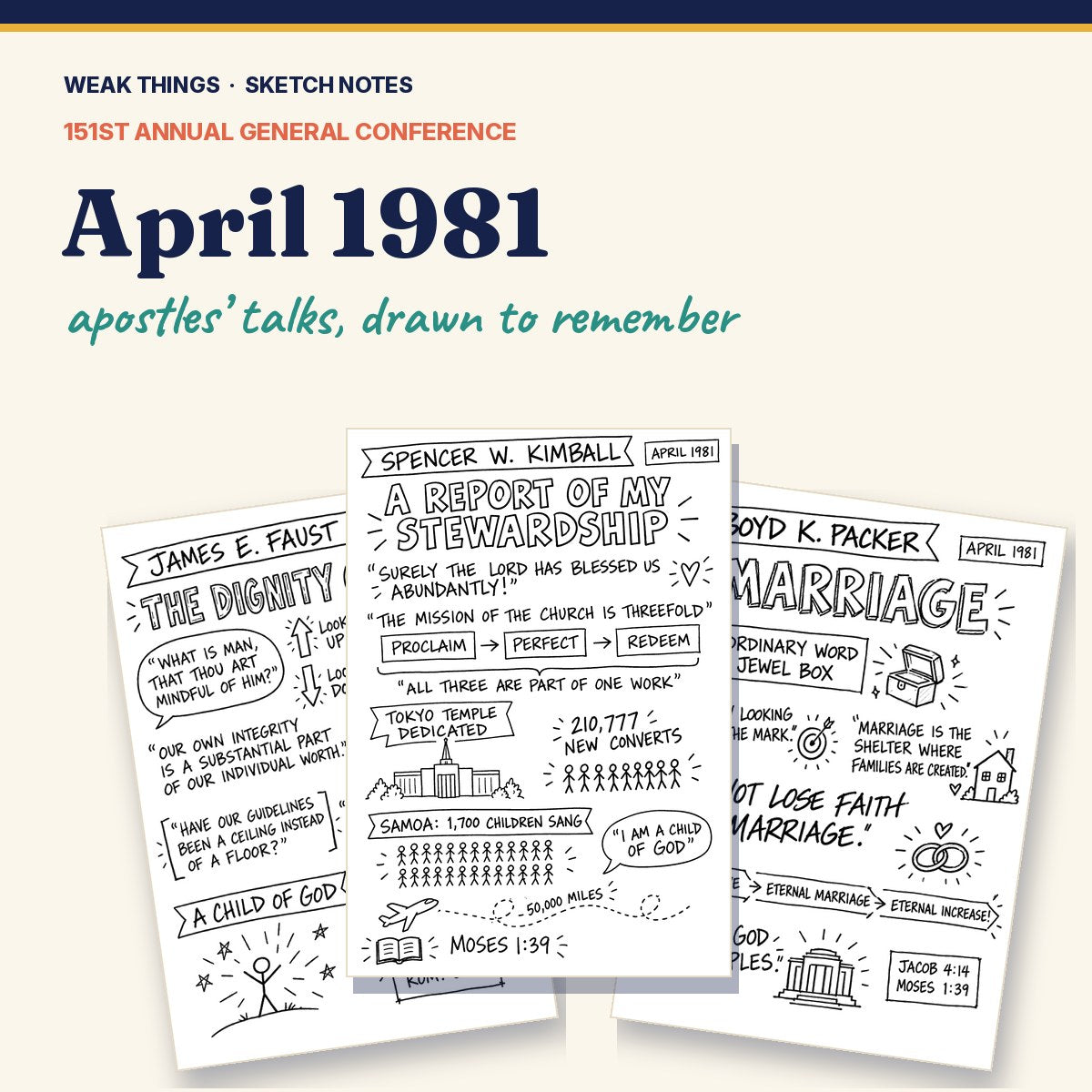 April 1981 General Conference Sketch Notes cover