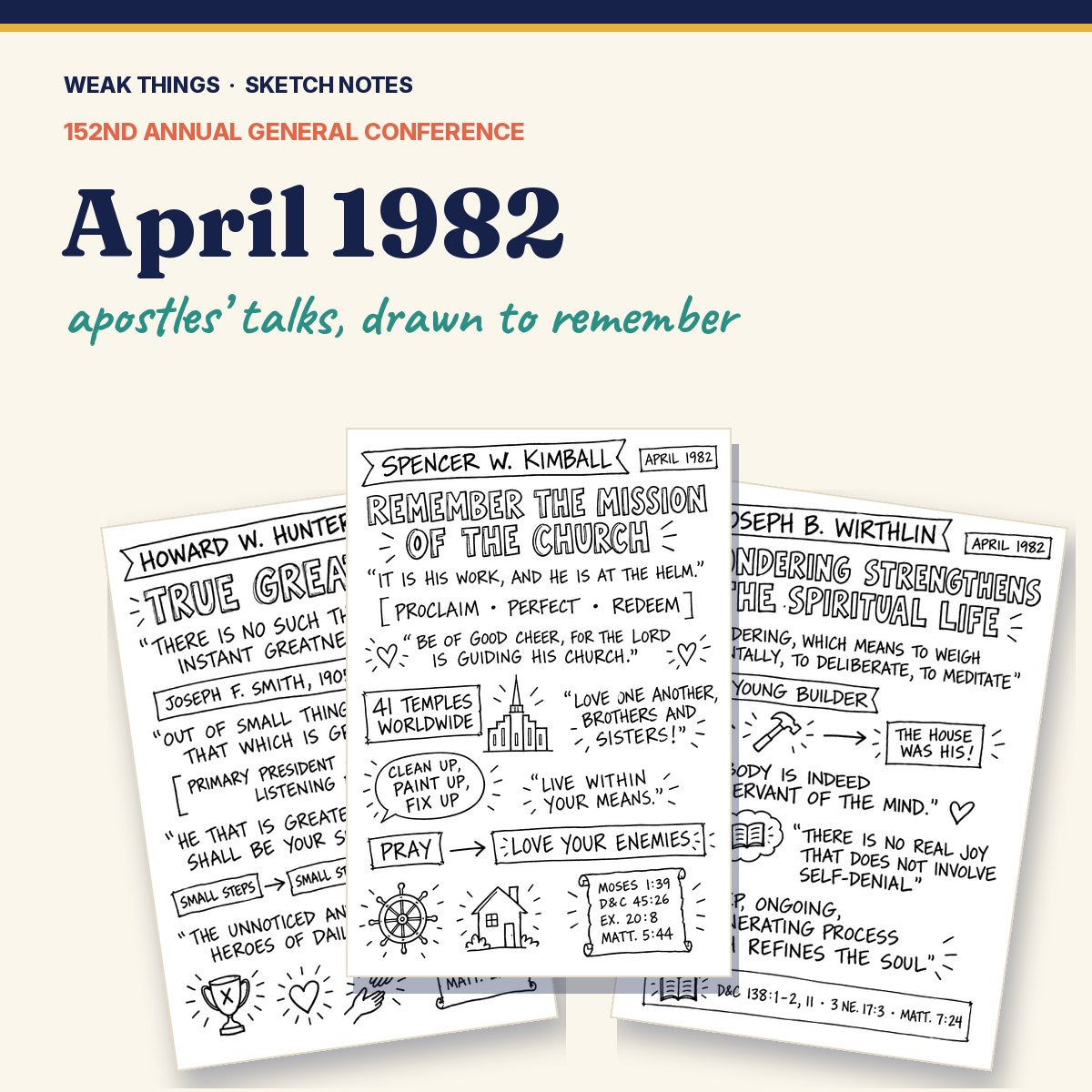 April 1982 General Conference Sketch Notes cover
