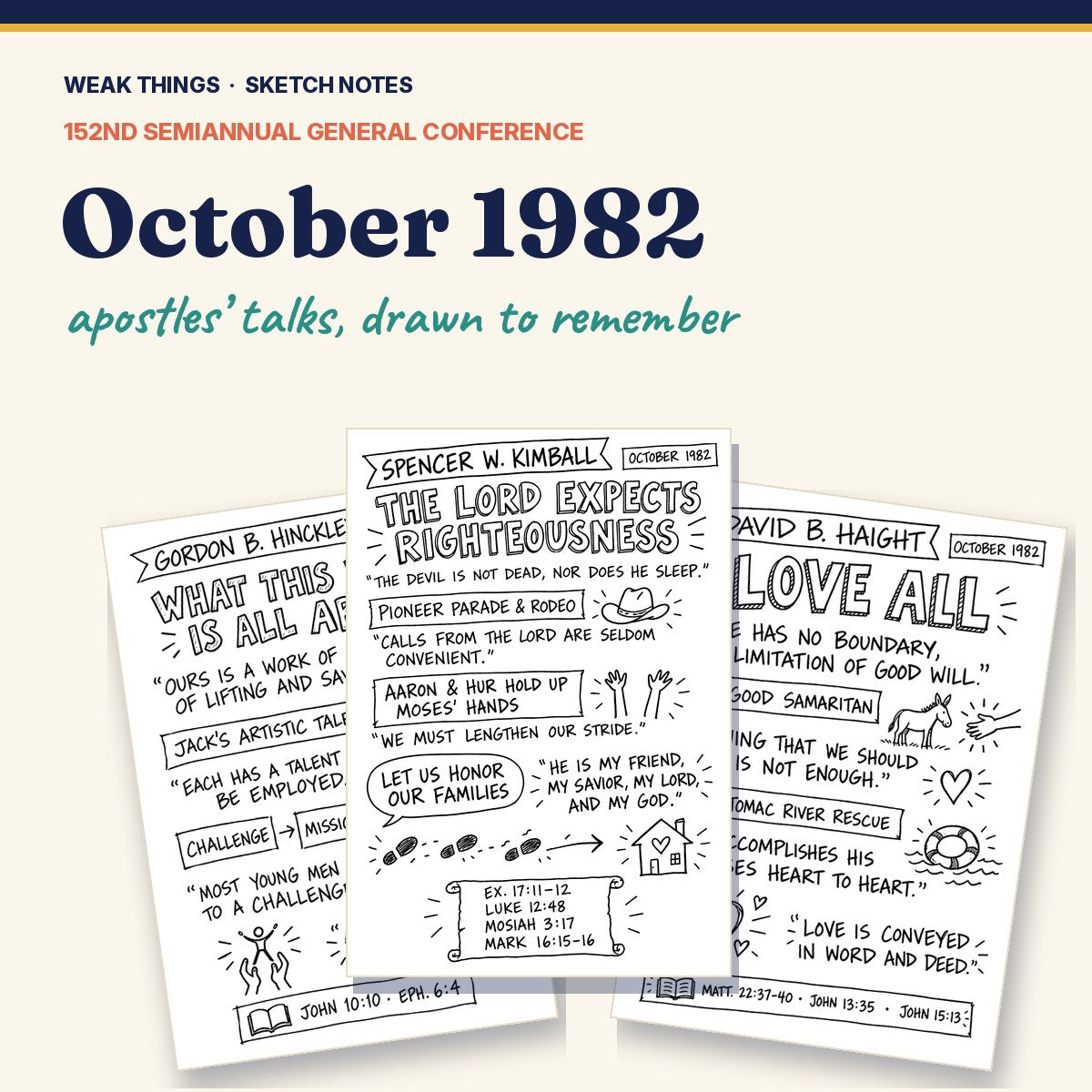 October 1982 General Conference Sketch Notes cover
