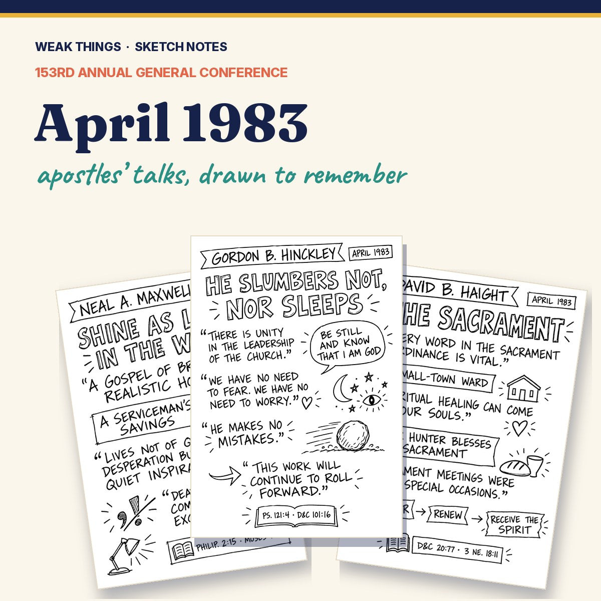 April 1983 General Conference Sketch Notes cover