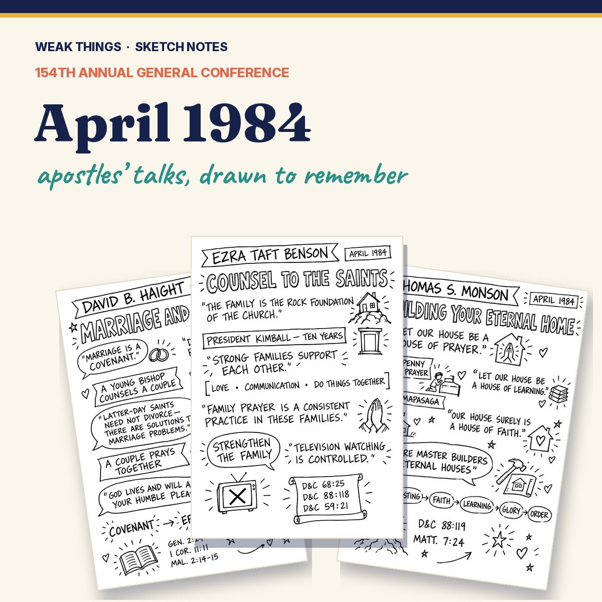 April 1984 General Conference Sketch Notes cover