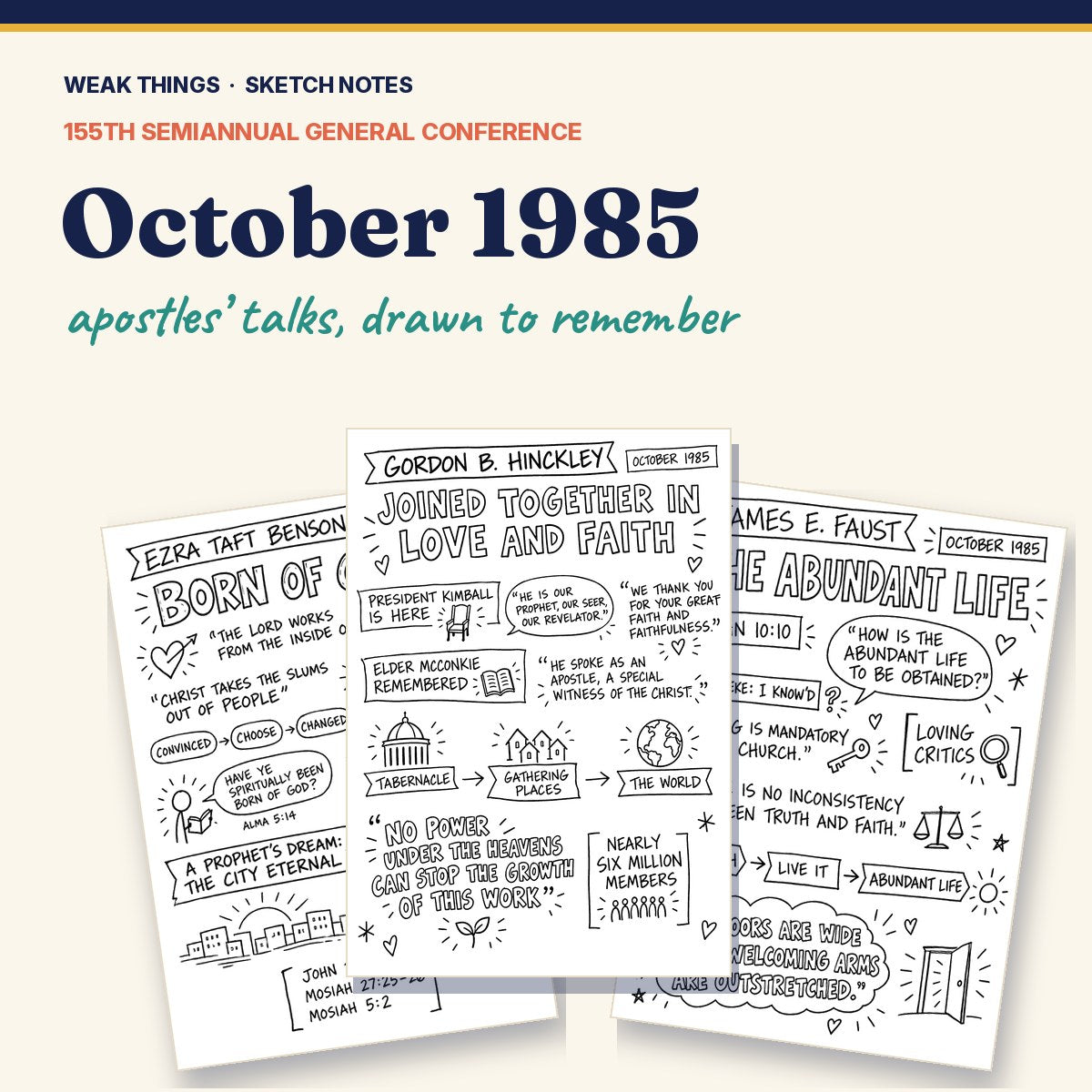 October 1985 General Conference Sketch Notes cover