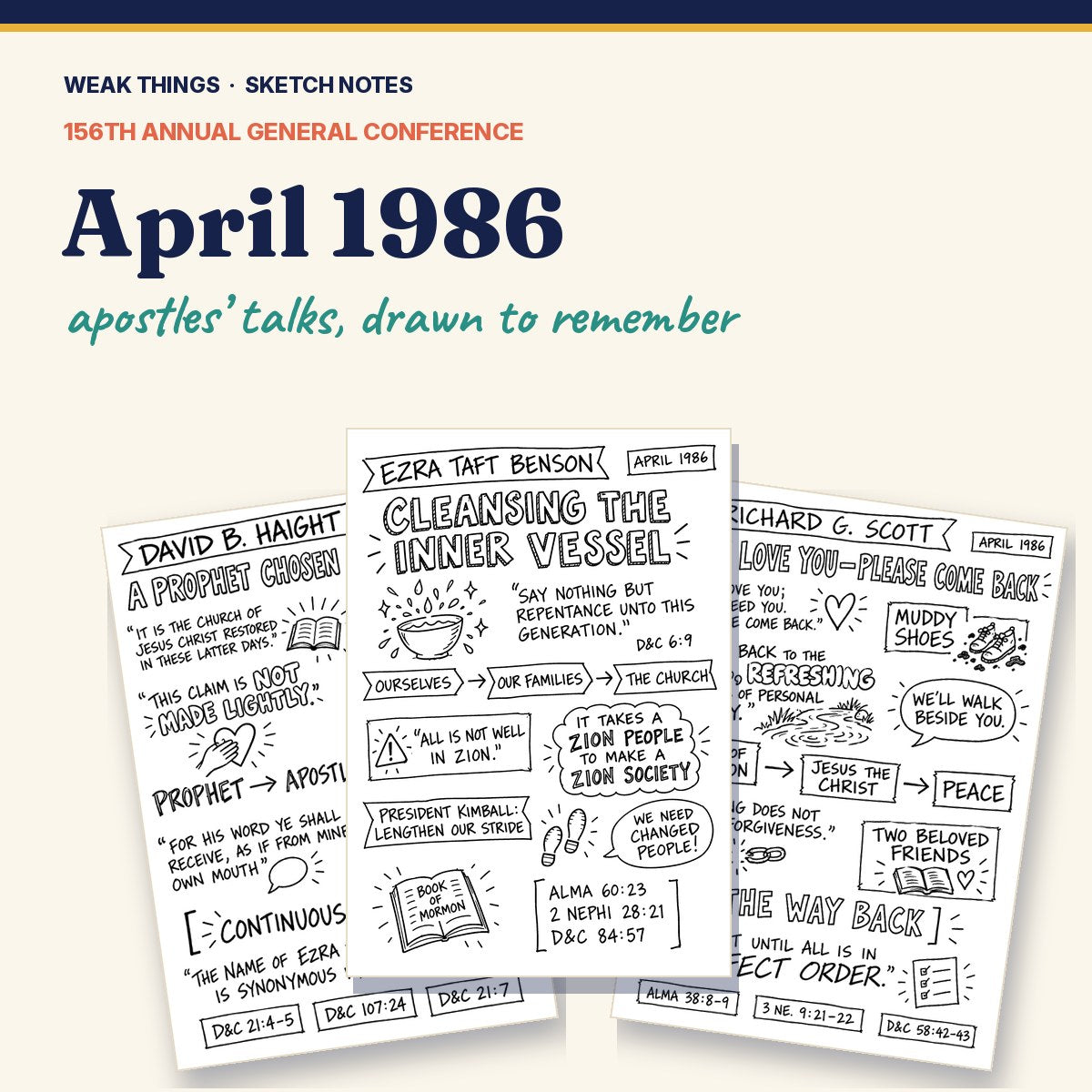 April 1986 General Conference Sketch Notes cover