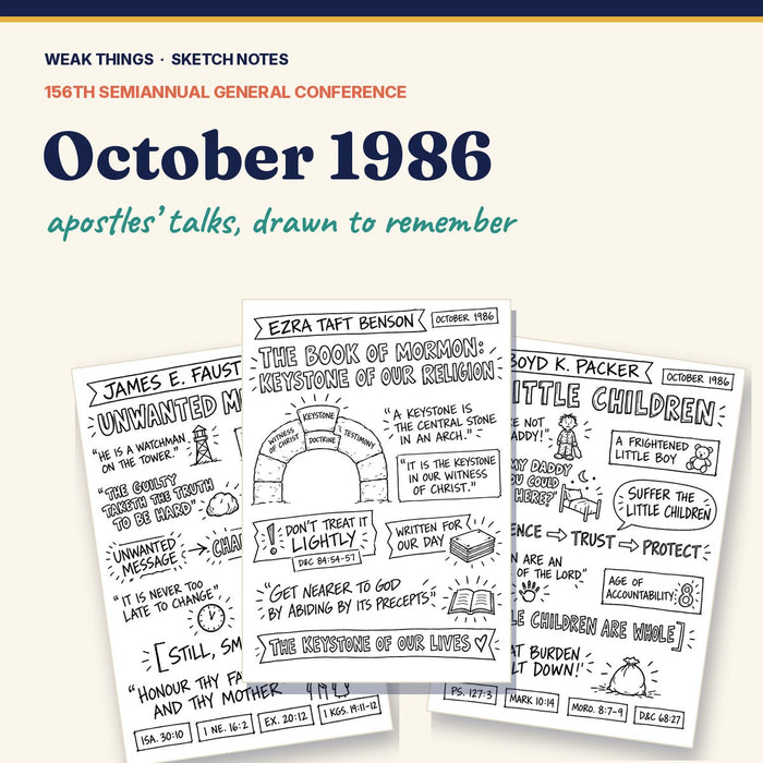 October 1986 General Conference Sketch Notes