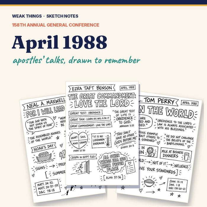 April 1988 General Conference Sketch Notes
