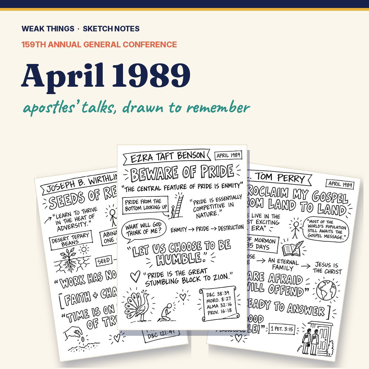 April 1989 General Conference Sketch Notes cover