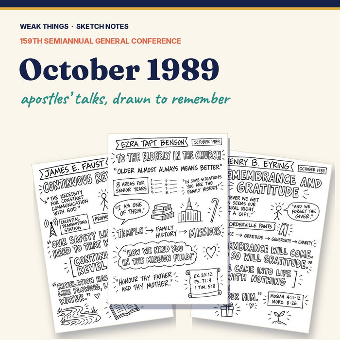 October 1989 General Conference Sketch Notes