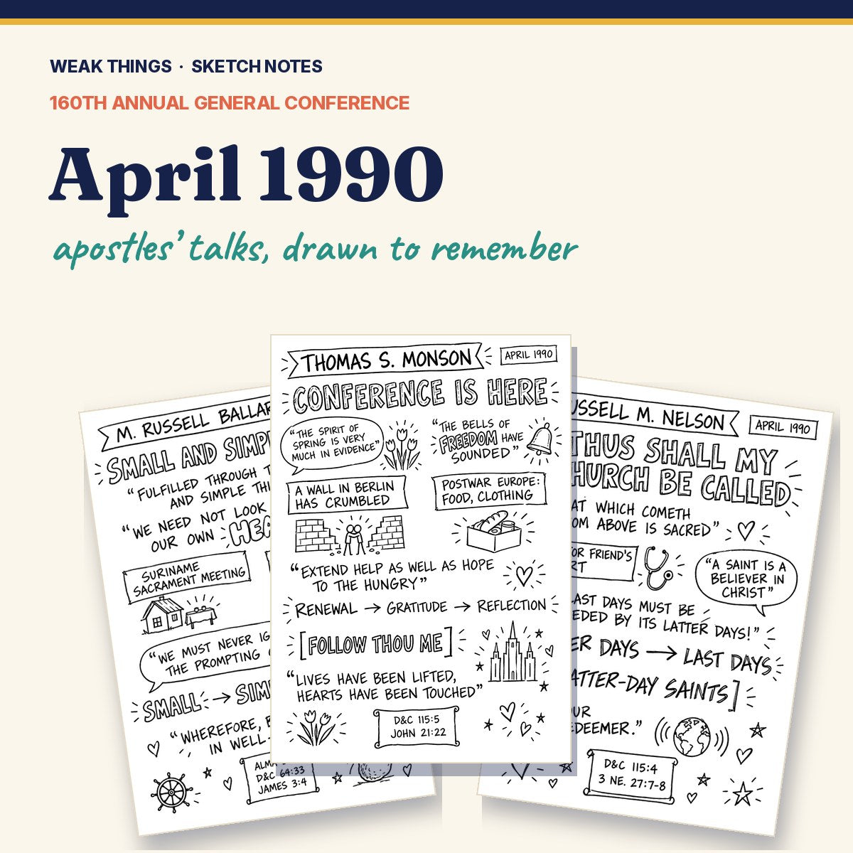 April 1990 General Conference Sketch Notes cover