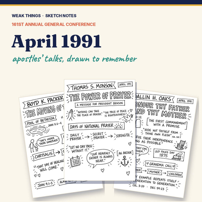 April 1991 General Conference Sketch Notes