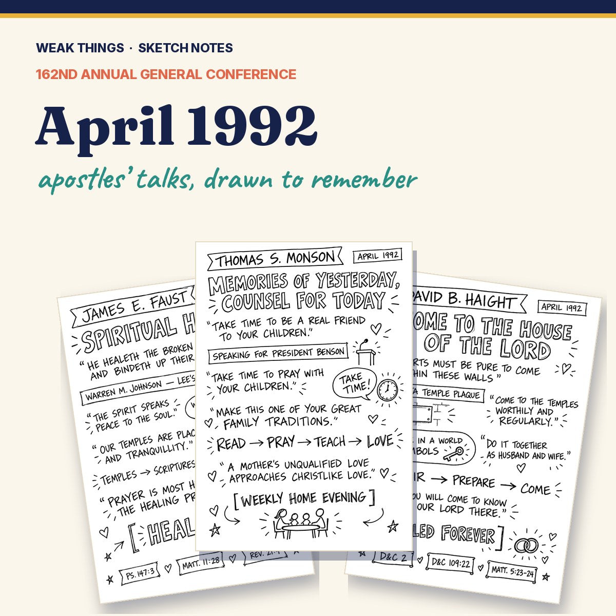 April 1992 General Conference Sketch Notes cover