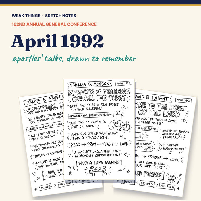 April 1992 General Conference Sketch Notes