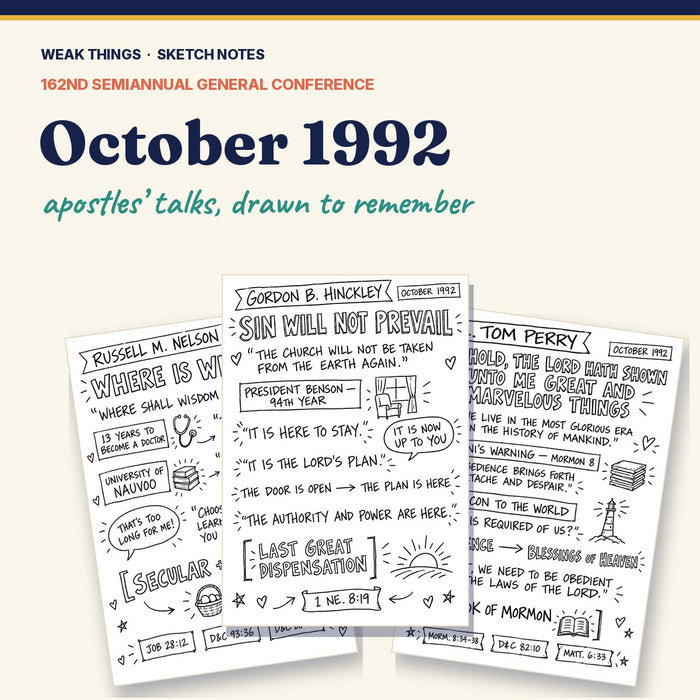 October 1992 General Conference Sketch Notes