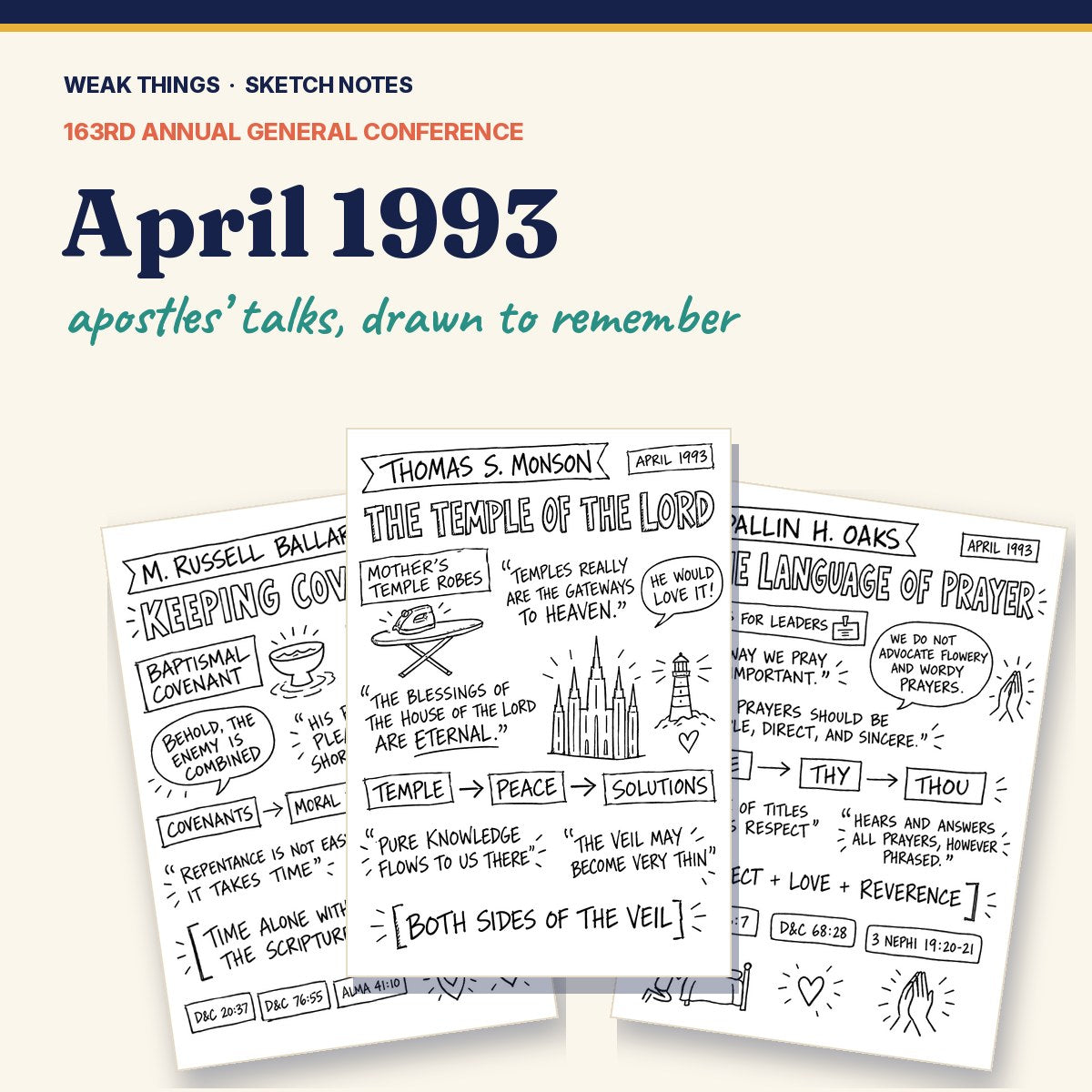 April 1993 General Conference Sketch Notes cover