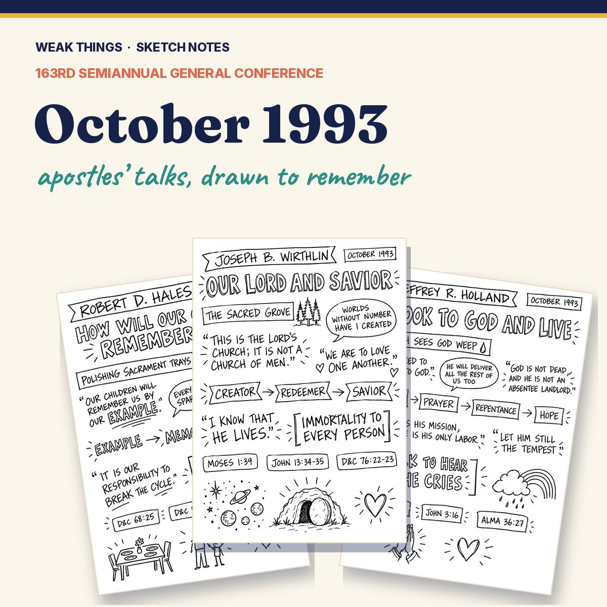 October 1993 General Conference Sketch Notes cover