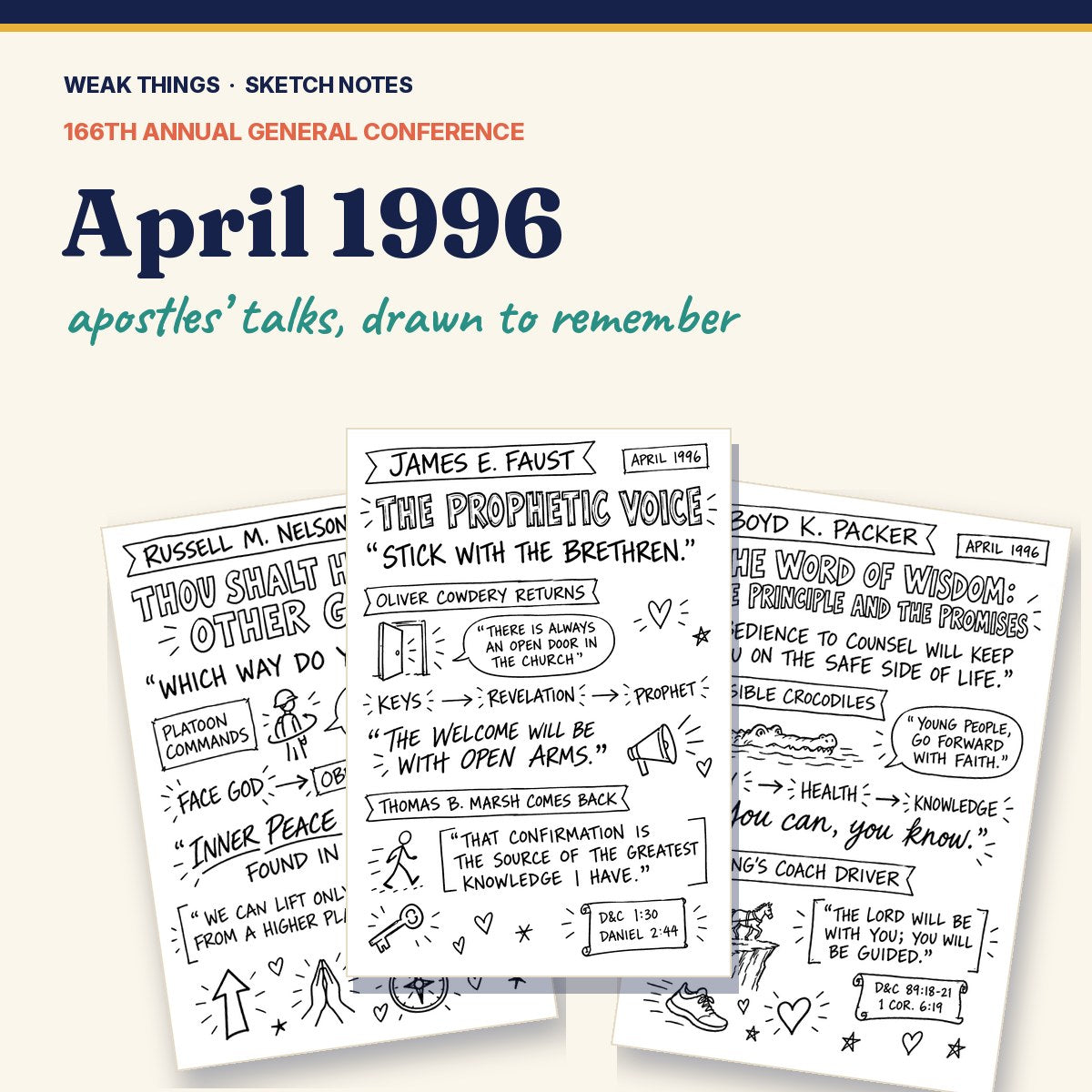 April 1996 General Conference Sketch Notes cover
