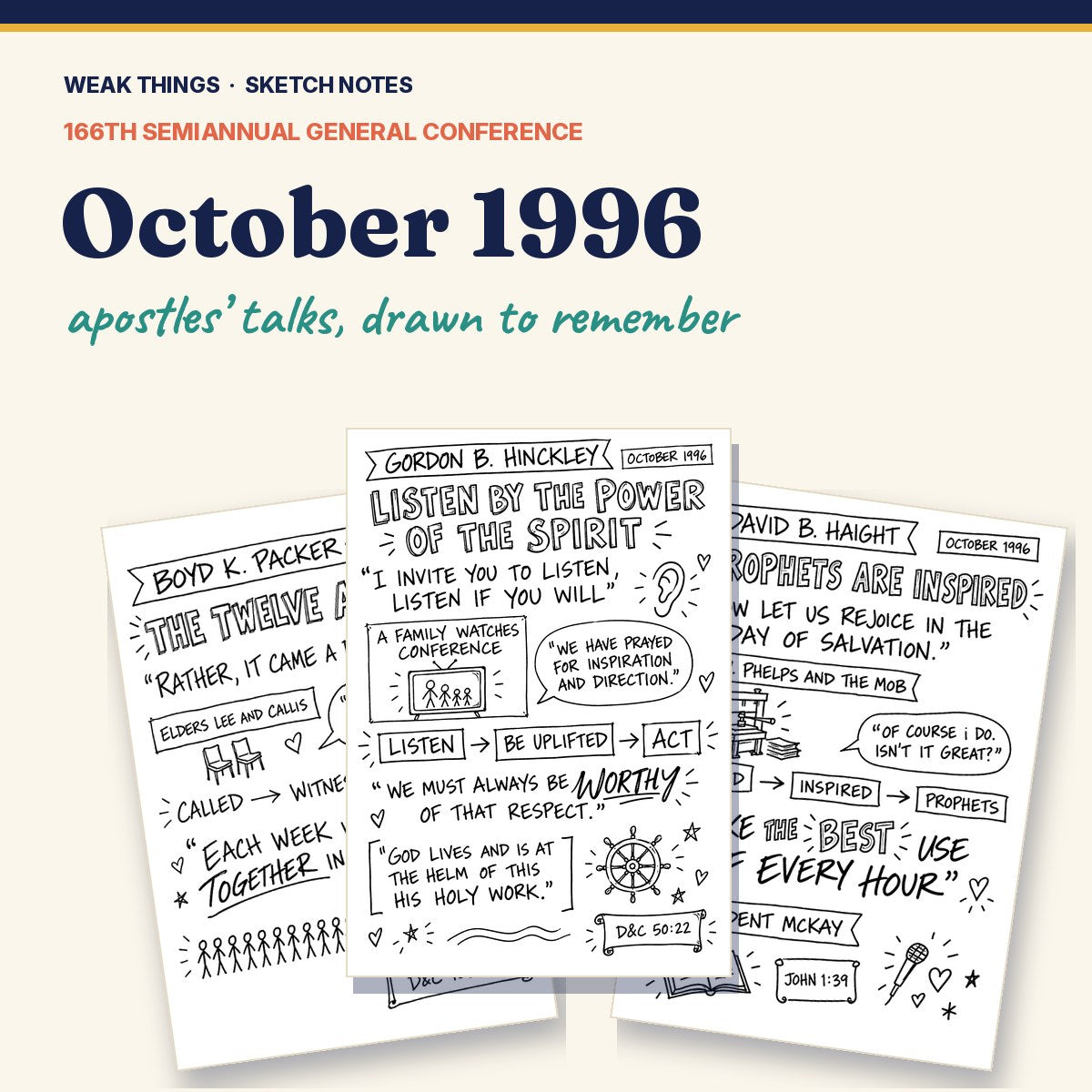 October 1996 General Conference Sketch Notes cover