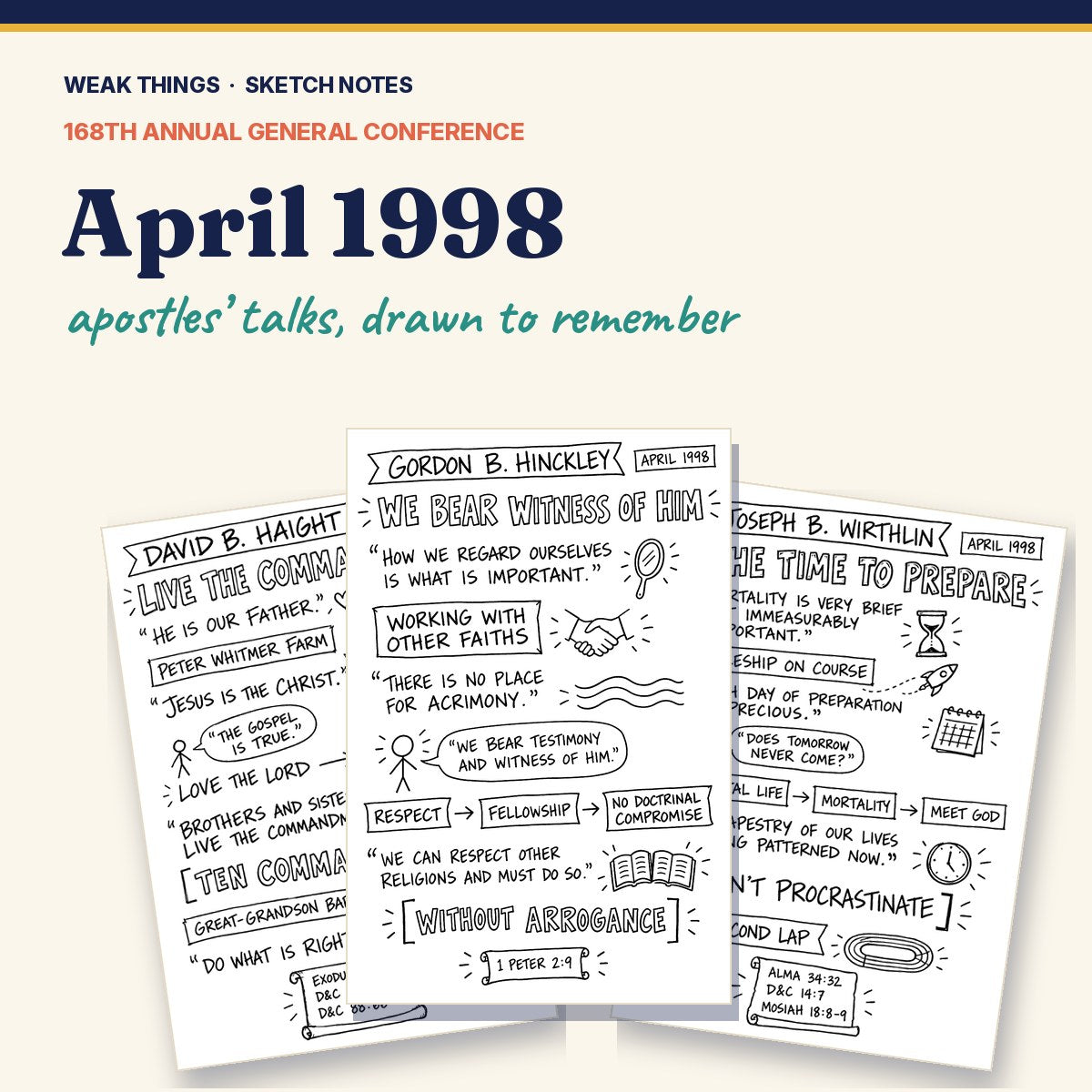 April 1998 General Conference Sketch Notes cover