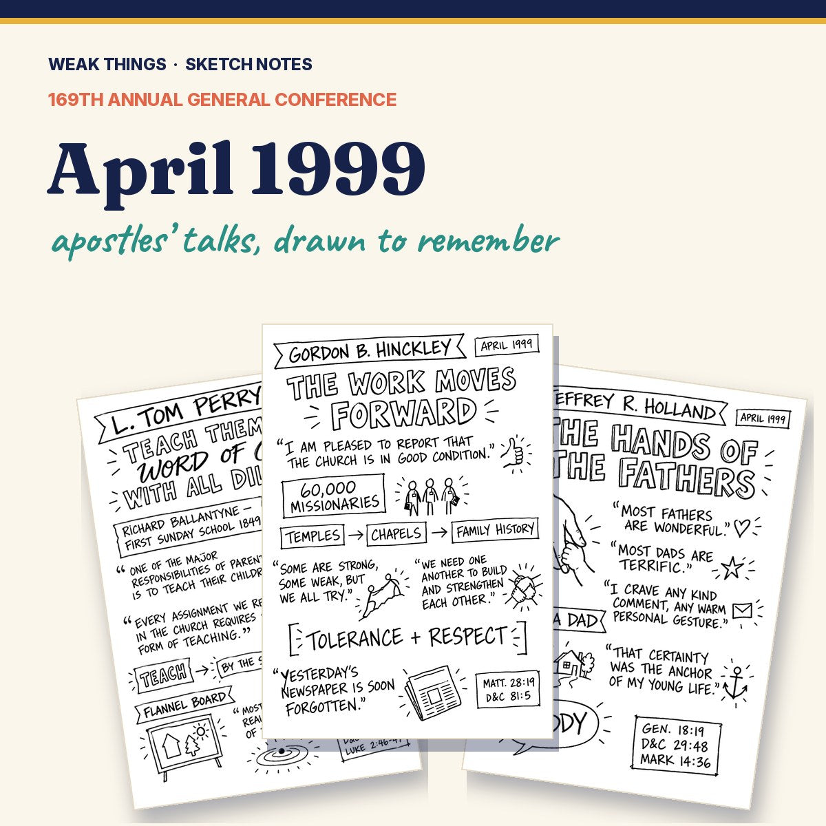 April 1999 General Conference Sketch Notes cover