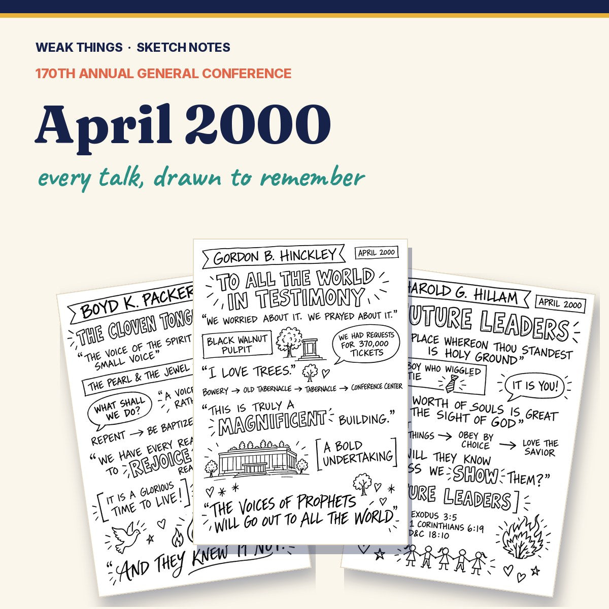 April 2000 General Conference Sketch Notes cover
