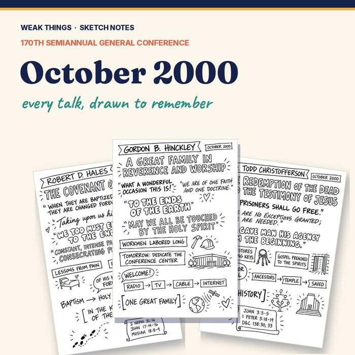 October 2000 General Conference Sketch Notes