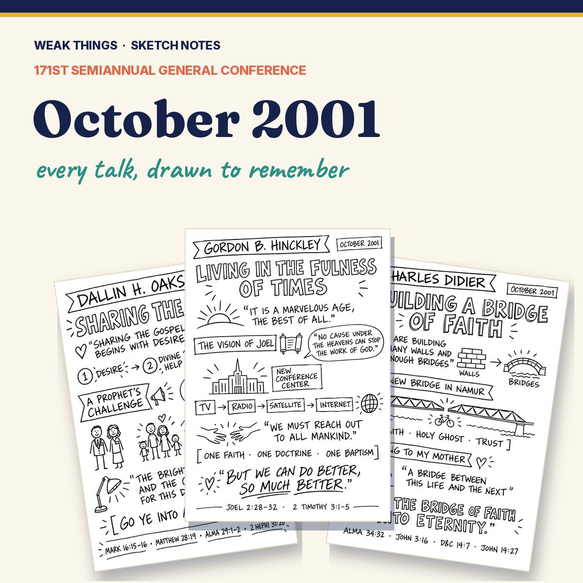 October 2001 General Conference Sketch Notes cover