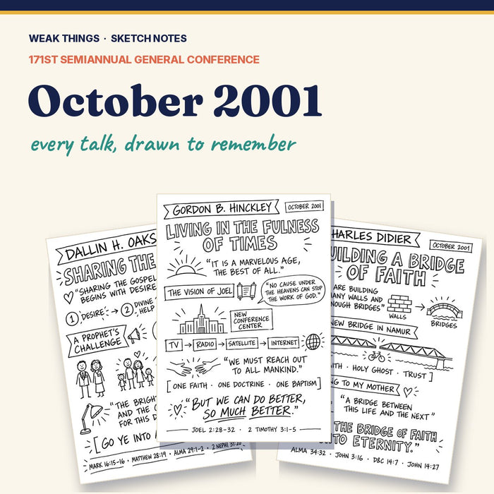 October 2001 General Conference Sketch Notes