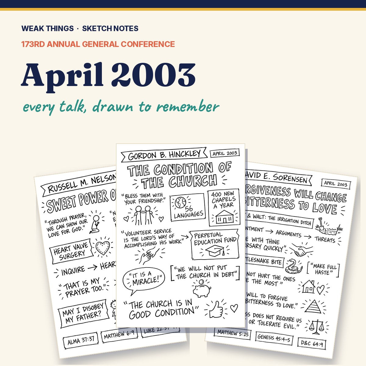 April 2003 General Conference Sketch Notes cover