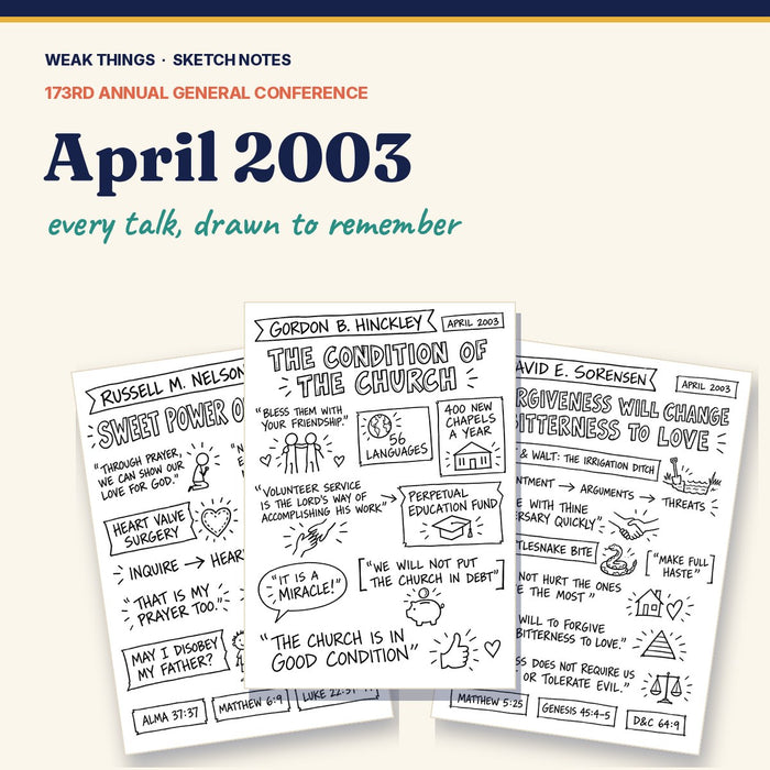 April 2003 General Conference Sketch Notes