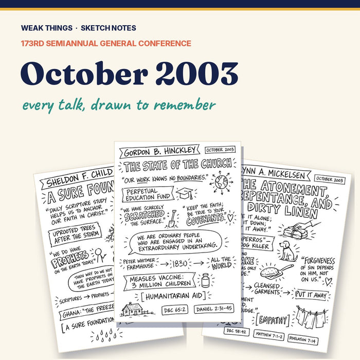 October 2003 General Conference Sketch Notes
